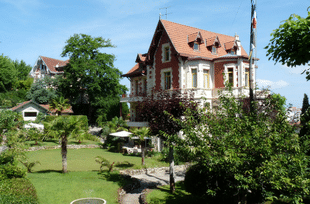 Vue du parc de la Villa Valentine